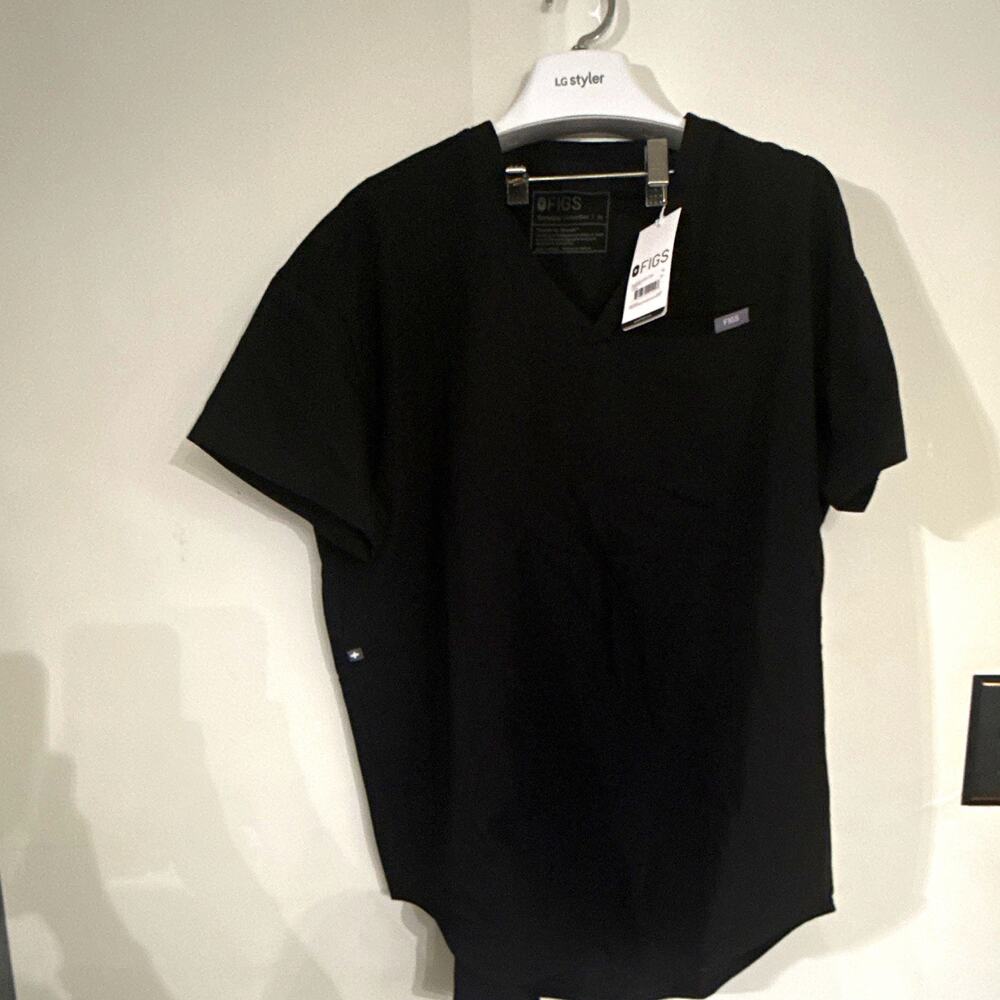 FIGS New Technical Collection Women’s Tunic Short Sleeve Scrub Top Black M